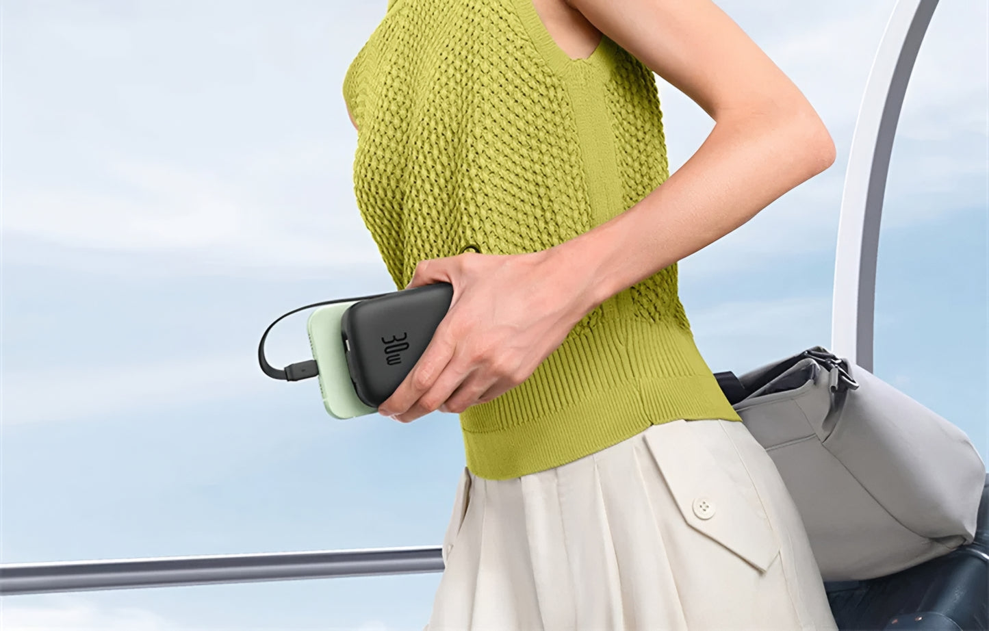 Zewnętrzna bateria Baseus Qpow2, 20000mAh, 30W, QC + PD, 1 x USB-A - 3 x USB-C, Czarna P10055009113-00