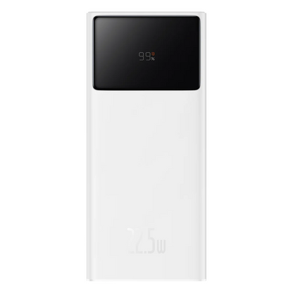 Powerbank Baseus Star Lord, 30000mAh, 22.5W, QC + PD, 1 x USB-C - 2 x USB-A, Biały PPXJ080102