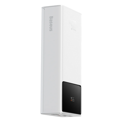 Powerbank Baseus Star Lord, 30000mAh, 22.5W, QC + PD, 1 x USB-C - 2 x USB-A, Biały PPXJ080102