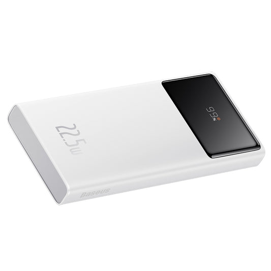 Zewnętrzna bateria Baseus Star Lord, 10000mAh, 22.5W, QC + PD, 1 x USB-C - 2 x USB-A, Biała PPXJ100002