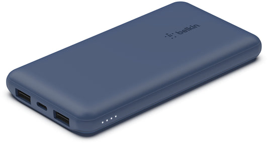 Powerbank Belkin BoostCharge, 10000mAh, 15W, 1 x USB-C - 2 x USB-A, Granatowy BPB011btBL