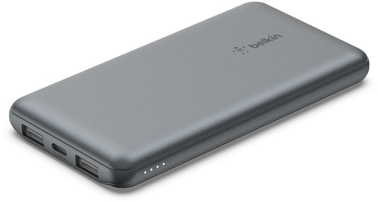 Powerbank Belkin BoostCharge, 10000mAh, 15W, 1 x USB-C - 2 x USB-A, Szary BPB011btGY