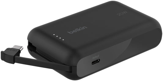Powerbank Belkin BoostCharge, 10000mAh, 20W, PD, 2 x USB-C, Czarny BPB021hqBK