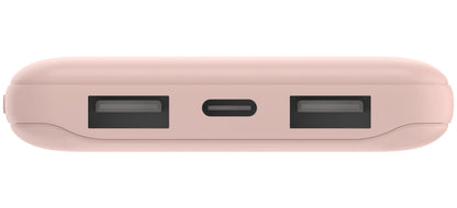 Powerbank Belkin BoostCharge, 10000mAh, 15W, 1 x USB-C - 2 x USB-A, Różowy BPB011btRG