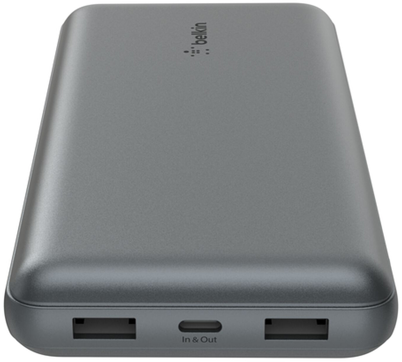 Belkin BoostCharge Pro External Battery, 20000mAh, 15W, 1 x USB-C - 2 x USB-A, Gray BPB012btGY