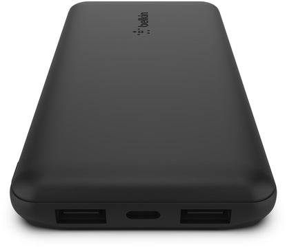 Powerbank Belkin BoostCharge, 10000mAh, 15W, 1 x USB-C - 2 x USB-A, Czarny BPB011btBK