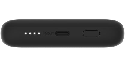 Powerbank Belkin BoostCharge Plus, 10000mAh, 23W, QC + PD, 1 x Lightning - 2 x USB-C, Czarny BPB006btBLK