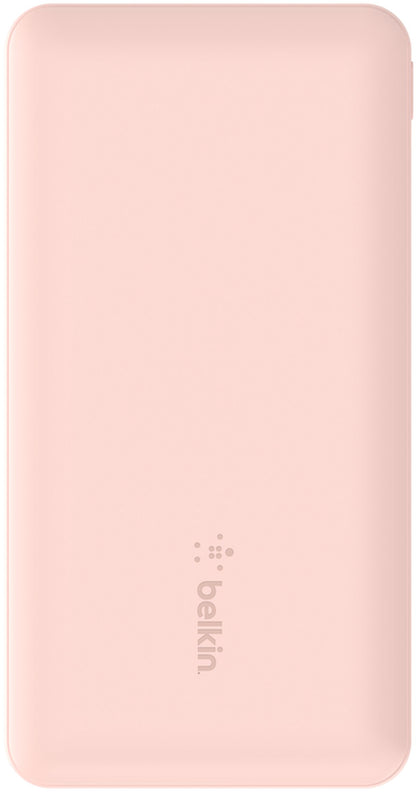 Powerbank Belkin BoostCharge, 10000mAh, 15W, 1 x USB-C - 2 x USB-A, Różowy BPB011btRG