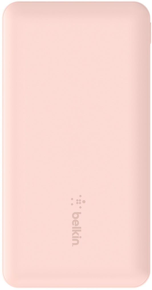 Powerbank Belkin BoostCharge, 10000mAh, 15W, 1 x USB-C - 2 x USB-A, Różowy BPB011btRG