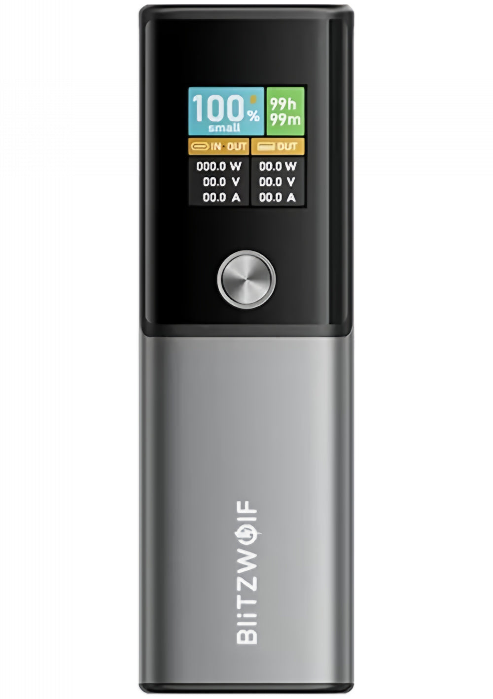 Powerbank BlitzWolf BW-P23, 14000mAh, 100W, QC + PD, 1 x USB-A - 1 x USB-C, Szary