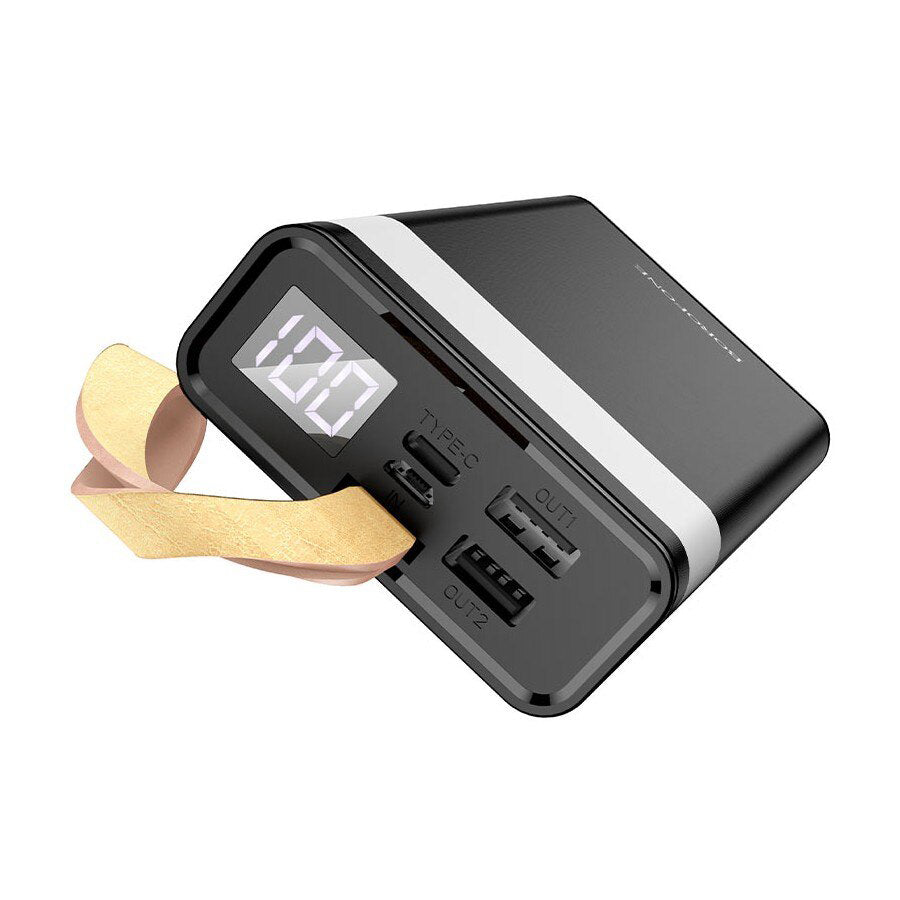 Zewnętrzna bateria Borofone BJ18 Coolmy, 20000mAh, 10W, 2 x USB-A, Czarna