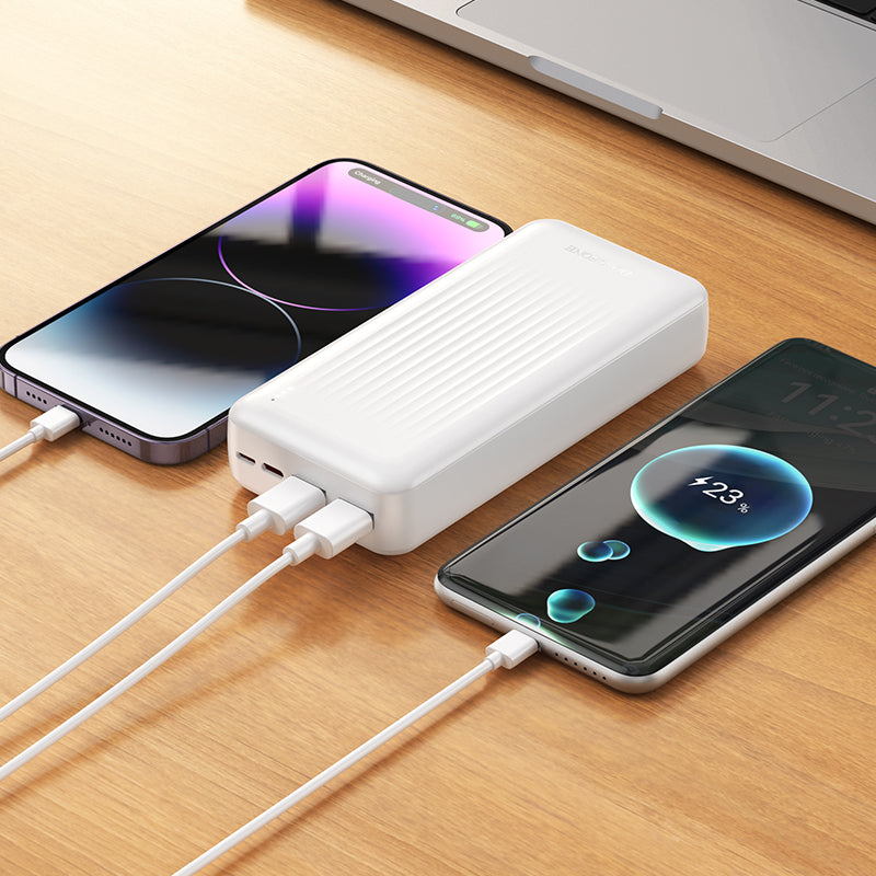 Zewnętrzna bateria Borofone BJ78A Clever, 20000mAh, 10W, 2 x USB-A, Czarna