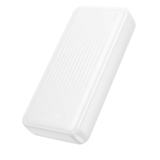 Zewnętrzna bateria Borofone BJ80A Clever, 20000mAh, 22.5W, QC + PD, 1 x USB-C - 2 x USB-A, Biała