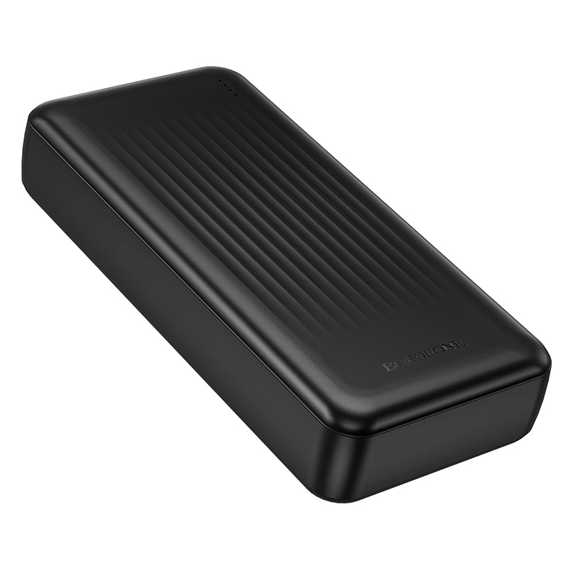 Zewnętrzna bateria Borofone BJ80A Clever, 20000mAh, 22.5W, QC + PD, 1 x USB-C - 2 x USB-A, Czarna