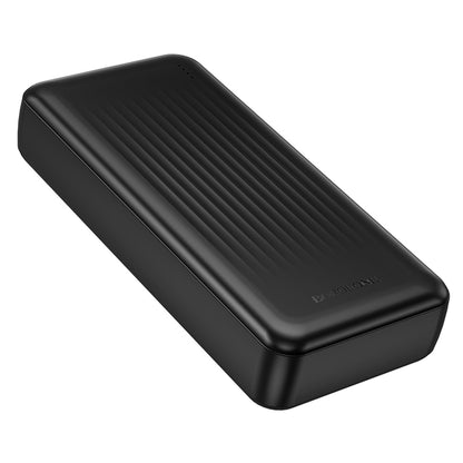 Zewnętrzna bateria Borofone BJ80A Clever, 20000mAh, 22.5W, QC + PD, 1 x USB-C - 2 x USB-A, Czarna
