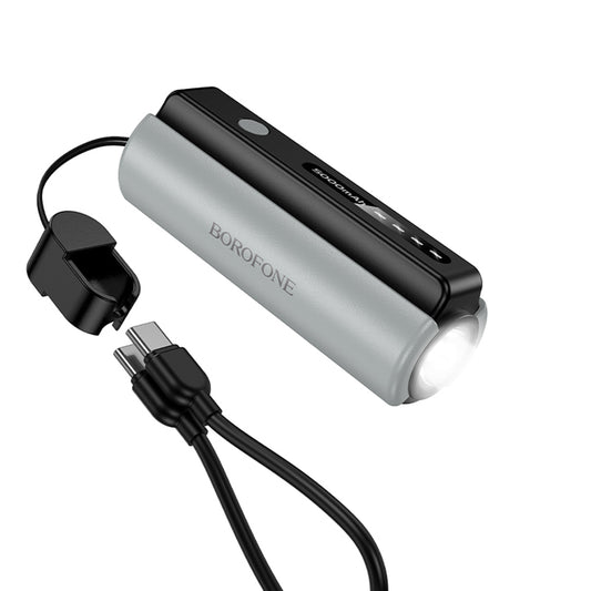 Power bank Borofone BJ87 Star, 5000mAh, 10W, 1 x USB-C, Szary