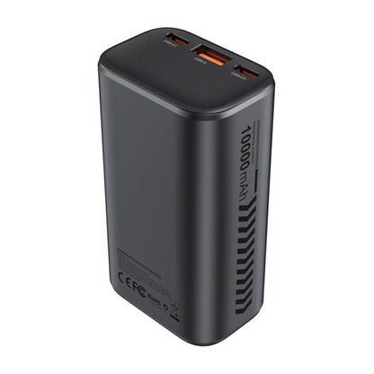 Zewnętrzna bateria Choetech B701, 10000mAh, 30W, QC + PD, 1 x USB-A - 2 x USB-C, Czarna