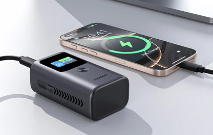 Zewnętrzna bateria Choetech B701, 10000mAh, 30W, QC + PD, 1 x USB-A - 2 x USB-C, Czarna