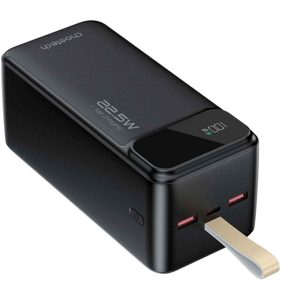 Bateria zewnętrzna Choetech B732, 50000 mAh, 22,5 W, QC + PD, 1 x USB-C - 2 x USB-A, czarna 