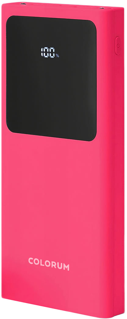 Bateria zewnętrzna Colorum CPB10-02, 10000mAh, 10W, 2 x USB-A, Magenta