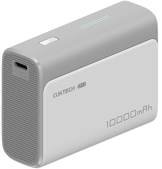 Powerbank Cuktech CP13, 10000mAh, 30W, QC + PD, 1 x USB-A - 1 x USB-C, Szary