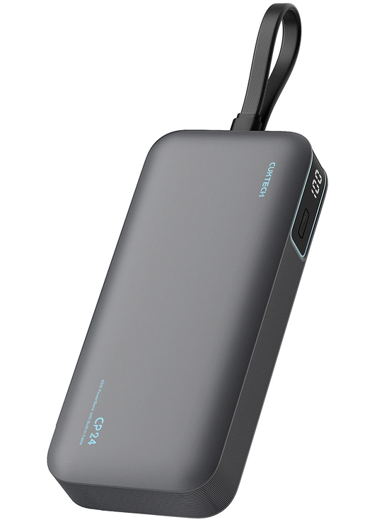 Powerbank Cuktech LPB200N, 20000mAh, 40W, QC + PD, 1 x USB-A - 2 x USB-C, Czarny