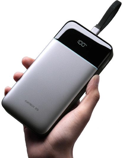 Powerbank Cuktech LPB252N, 25000mAh, 120W, QC + PD, 1 x USB-A - 2 x USB-C, Szary