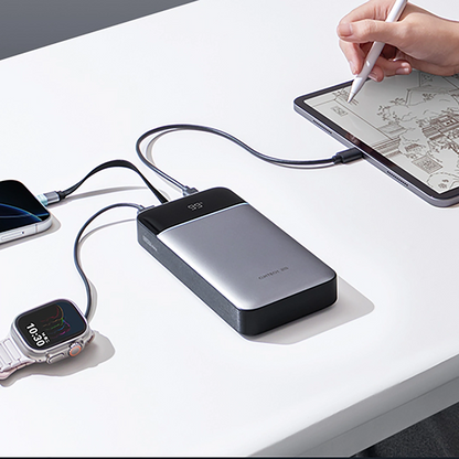 Powerbank Cuktech LPB252N, 25000mAh, 120W, QC + PD, 1 x USB-A - 2 x USB-C, Szary