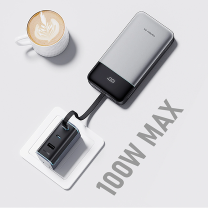 Powerbank Cuktech LPB252N, 25000mAh, 120W, QC + PD, 1 x USB-A - 2 x USB-C, Szary