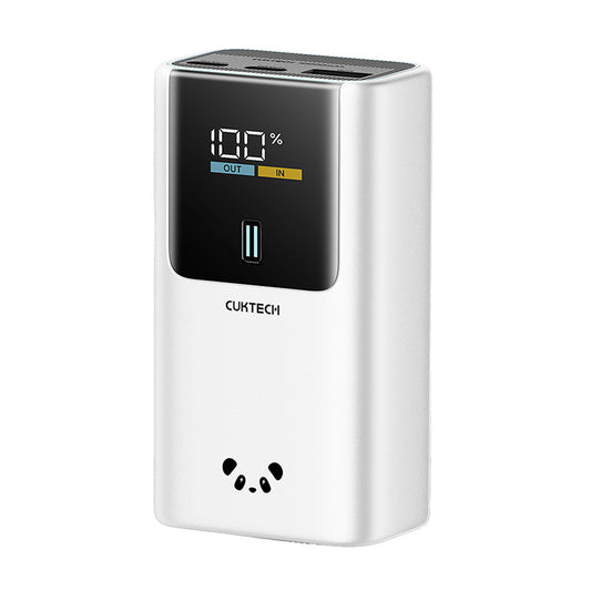 Zewnętrzna bateria Cuktech PB1055, 10000mAh, 55W, QC + PD, 1 x USB-A - 2 x USB-C, Szary CKPB1055GBTG