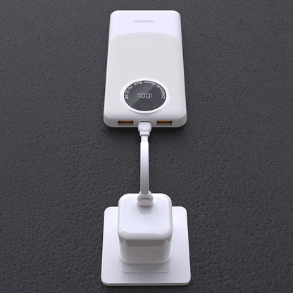 Zewnętrzna bateria Dudao K12, 10000mAh, 22.5W, QC + PD, 1 x USB-C - 2 x USB-A, Czarna