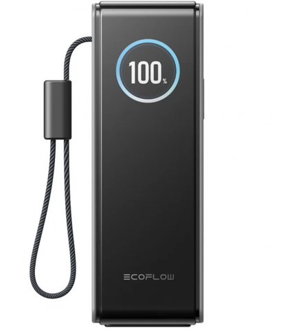 Zewnętrzna bateria EcoFlow Rapid, 25000mAh, 170W, QC + PD, 1 x USB-A - 3 x USB-C, Szara