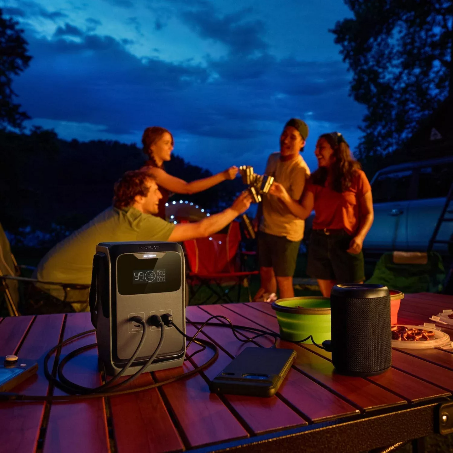 Powerbank EcoFlow Trail 200, 60000mAh, 220W, PD, 2 x USB-A - 2 x USB-C, Czarny EF-TRAIL200-N