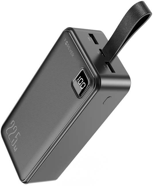 Powerbank Forever TB-300XL, 30000 mAh, 22,5 W, QC + PD, 1 × USB-C – 2 × USB-A, czarny