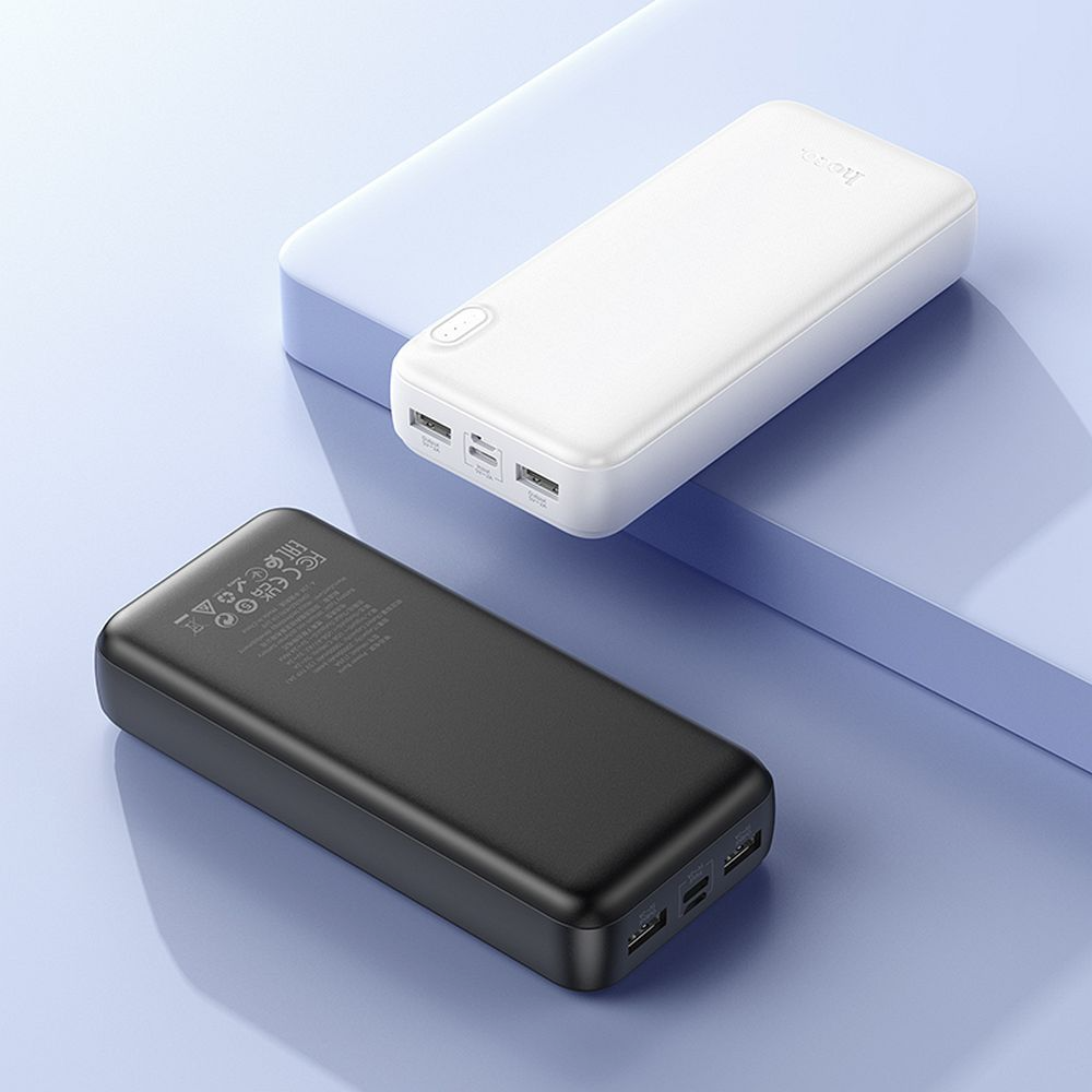 Powerbank HOCO J128A, 20000mAh, 10W, 2 x USB-A, Czarny, Ponownie zapakowany