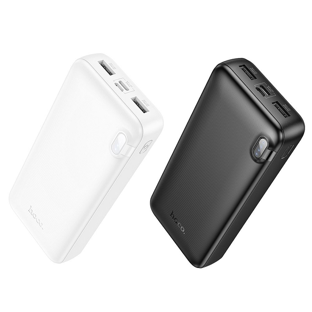 Powerbank HOCO J128A, 20000mAh, 10W, 2 x USB-A, Czarny, Ponownie zapakowany