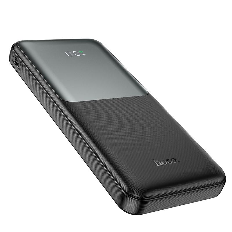 Powerbank HOCO J136, 10000 mAh, 22,5 W, QC + PD, 1 × USB-C – 2 × USB-A, czarny