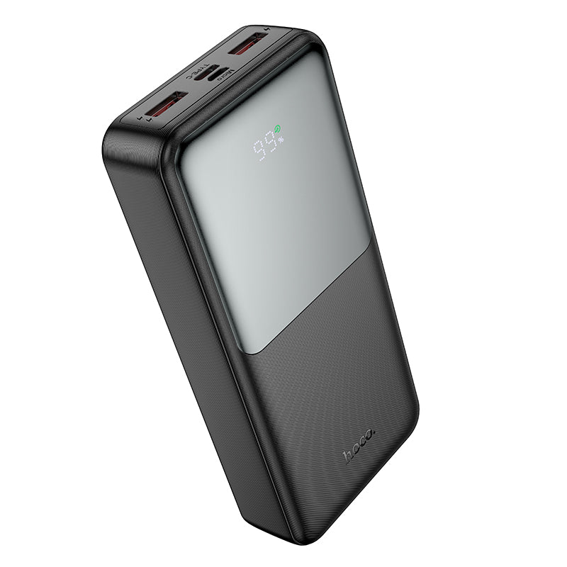 Powerbank HOCO J136A, 20000mAh, 22,5W, QC + PD, 1 x USB-C - 2 x USB-A, Czarny
