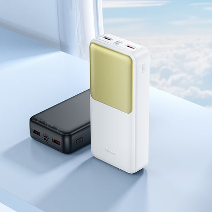 Powerbank HOCO J136A, 20000mAh, 22,5W, QC + PD, 1 x USB-C - 2 x USB-A, Czarny