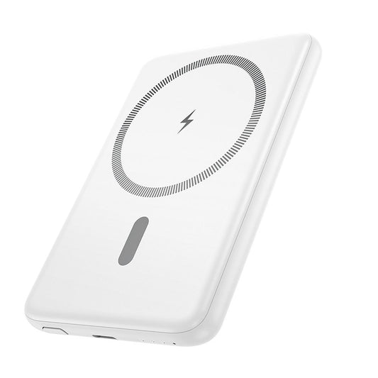 Bezprzewodowy powerbank HOCO J140A, 5000mAh, 20W, PD + QI, 1 x USB-C, biały