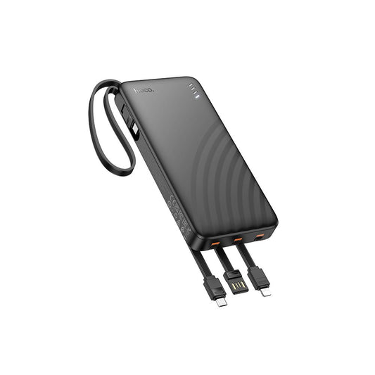 Powerbank HOCO J146, 10000mAh, 10W, 1 x Lightning - 1 x microUSB - 1 x USB-A - 1 x USB-C, Czarny