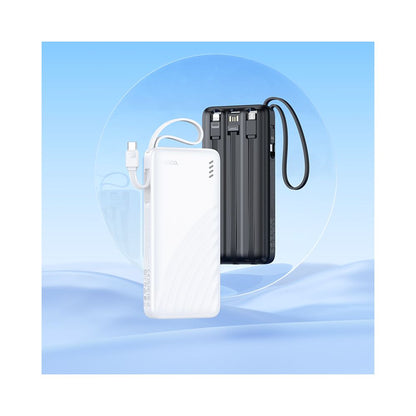 Powerbank HOCO J146, 10000mAh, 10W, 1 x Lightning - 1 x microUSB - 1 x USB-A - 1 x USB-C, Czarny