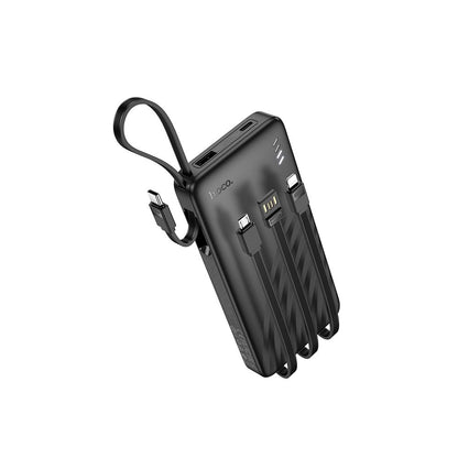 Powerbank HOCO J146, 10000mAh, 10W, 1 x Lightning - 1 x microUSB - 1 x USB-A - 1 x USB-C, Czarny