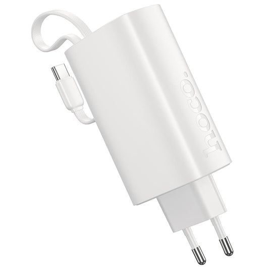 HOCO J148 2-in-1 Power Bank, 5000mAh, 20W, PD, 2 x USB-C, White