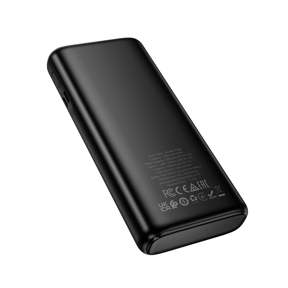 Powerbank HOCO J158A, 10000mAh, 10W, 2 x USB-A, Czarny