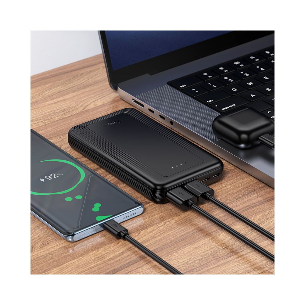 Powerbank HOCO J165A, 10000mAh, 10W, 2 x USB-A, Czarny
