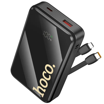 Powerbank HOCO Q37A, 20000mAh, 22,5W, QC + PD, 1 x Lightning - 1 x USB-A - 2 x USB-C, Czarny