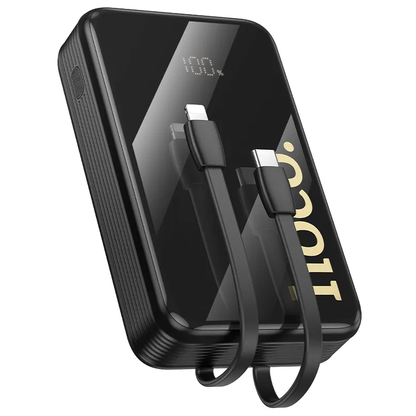 Powerbank HOCO Q37A, 20000mAh, 22,5W, QC + PD, 1 x Lightning - 1 x USB-A - 2 x USB-C, Czarny
