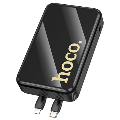 Powerbank HOCO Q37A, 20000mAh, 22,5W, QC + PD, 1 x Lightning - 1 x USB-A - 2 x USB-C, Czarny