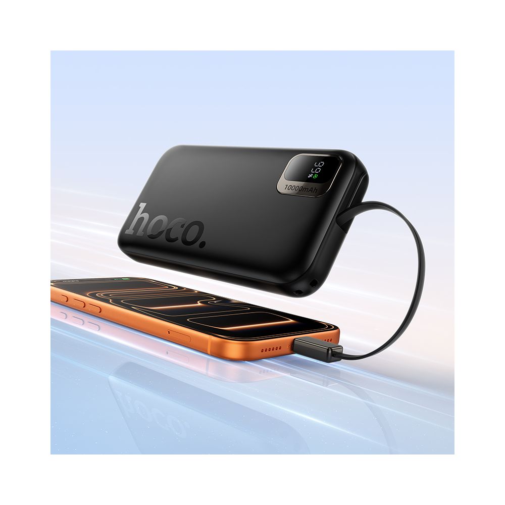 Powerbank HOCO Q51, 10000mAh, 20W, PD, 2 x USB-C, Czarny